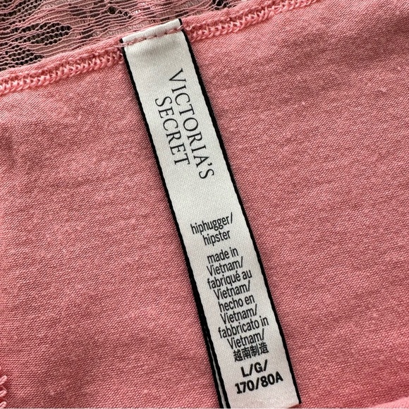 Victoria’s Secret Bundle of 6 Pair Panties Large Lace Hiphugger Shortie Pink - Picture 10 of 10